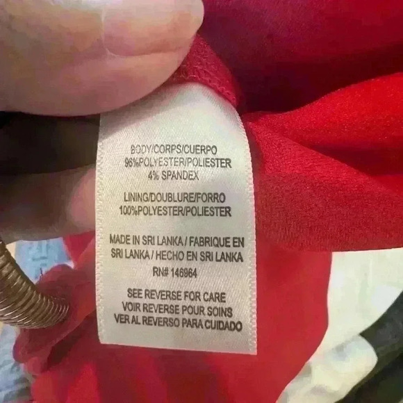 Donna Ricco Red Wide Leg Halter Jumpsuit Size 2 NWT - Picture 6 of 11